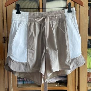 A&F YPB shorts, white taupe, size M